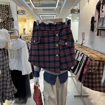 八1213韩国东大门裤子裙裤区4537211潮流冬款学院新款简约直邮