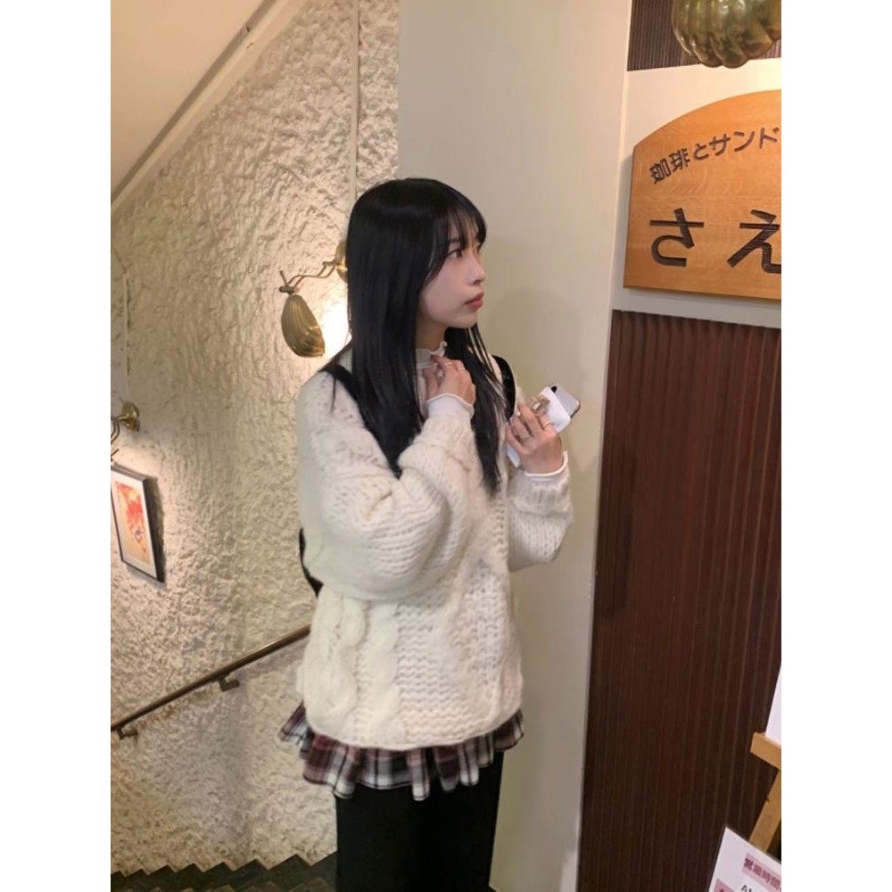 九1208韩国东大门毛衣区avec-8723091个性秋季时装通勤魅力纯色