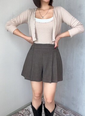 九1105韩国东大门运动短裤区soomanchae-8688303简约纯色舒适正品