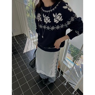 秋冬 8666927魅力直邮高端甜美经典 九1012韩国东大门针织衫 区bene