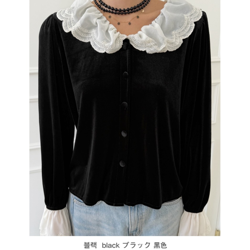 八1115韩国东大门衬衫区G-4493376通勤百搭纯色学院正品简洁冬款