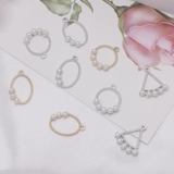 Серьги с аксессуарами, подвеска из жемчуга, аксессуар, набор материалов, «сделай сам», в корейском стиле