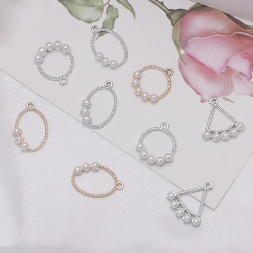 Серьги с аксессуарами, подвеска из жемчуга, аксессуар, набор материалов, «сделай сам», в корейском стиле