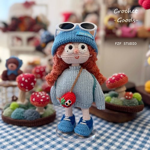 FZF手作钩织蓝精灵丝丝玩偶材料包