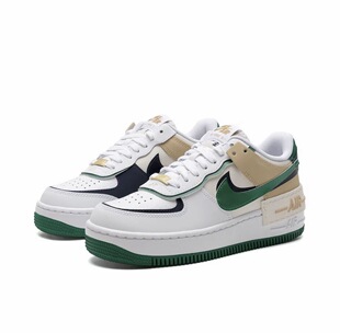 耐克Nike Air Force 1 Low白绿色空军一号女子低帮板鞋 深圳主仓