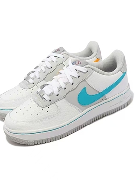 Nike Air Force1轻便百搭耐磨防滑NBA联名白灰DJ9993-100福建jy仓