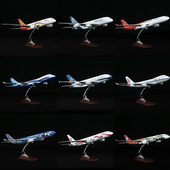 47CM仿真飞机模型原型机空客A380国航波音747南航客机航空摆件