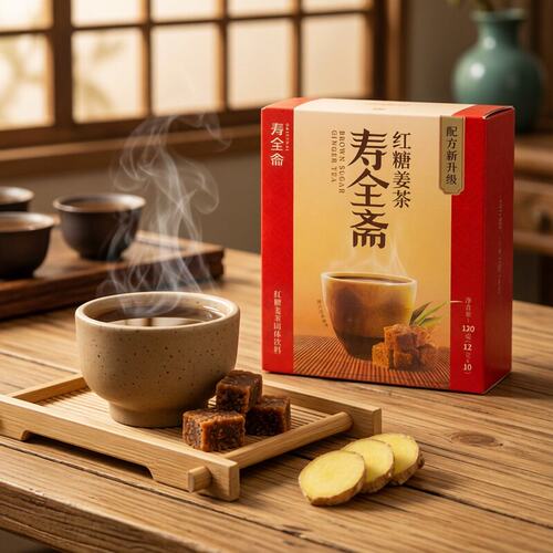 寿全斋红糖姜茶盒装120g