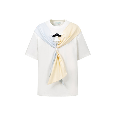 1TROPFORT海军系列大领巾T恤