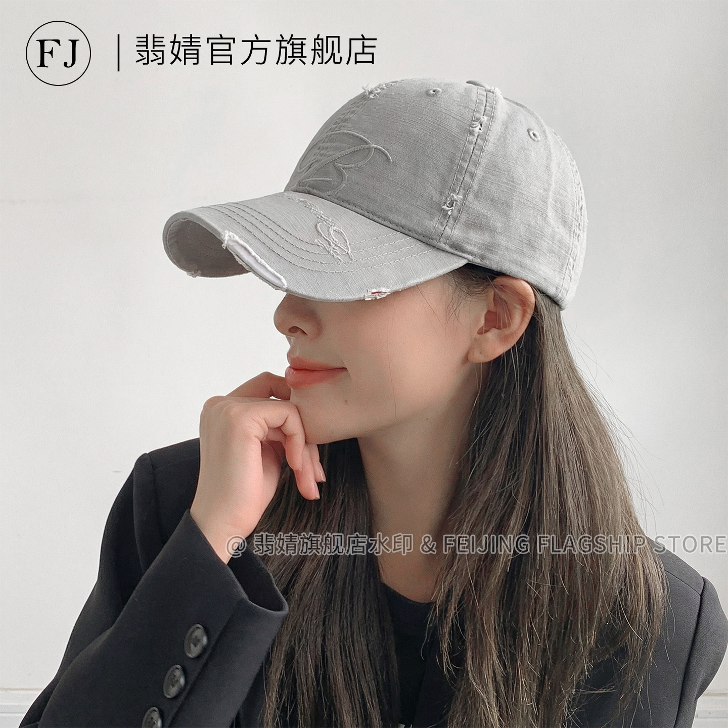 鸭舌帽女2026新款棒球帽防晒春夏软顶大脸显脸小宽大帽檐深顶加深
