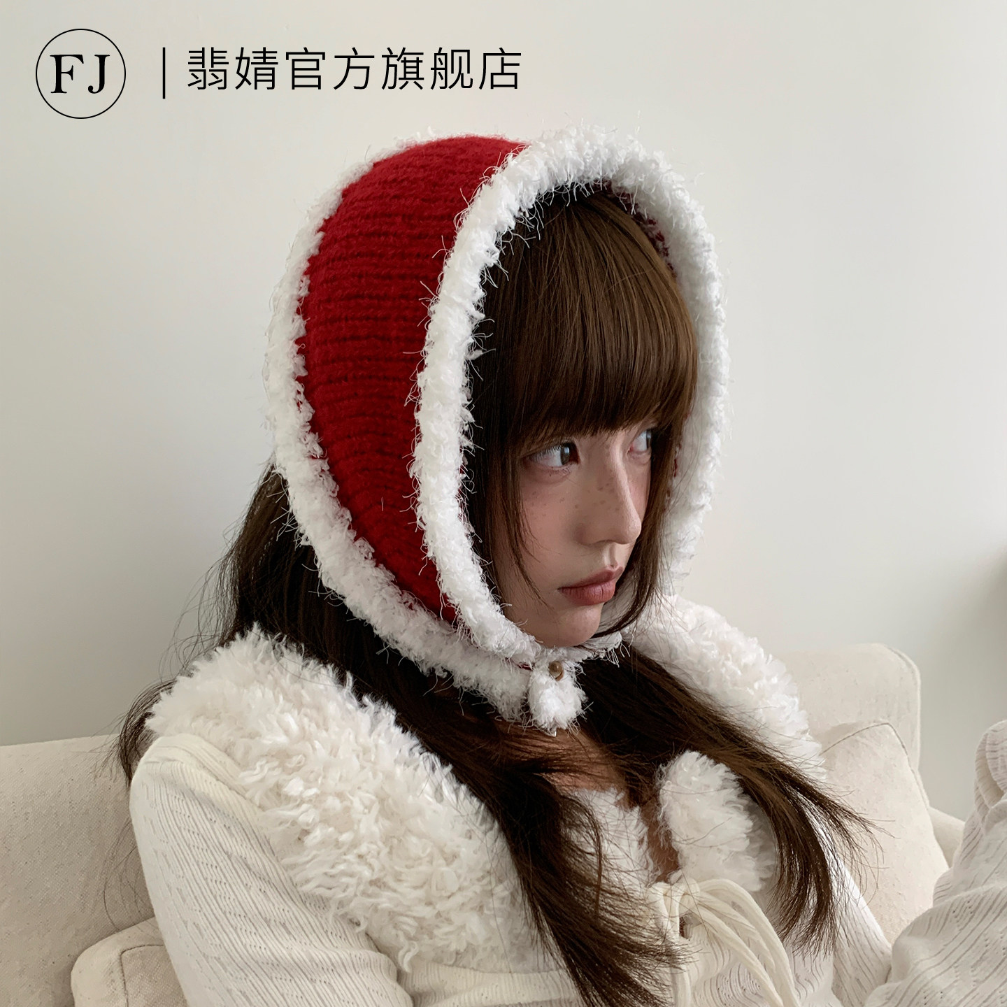 护耳罩女毛毛可爱防寒保暖冬耳包针织耳套毛茸茸耳暖毛绒骑行防冻