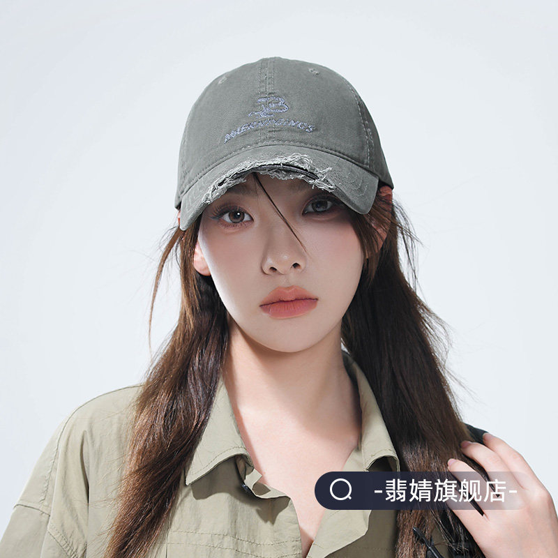 红色鸭舌帽女棒球帽子2026新款男大脸显脸小宽帽檐加大加深顶遮阳