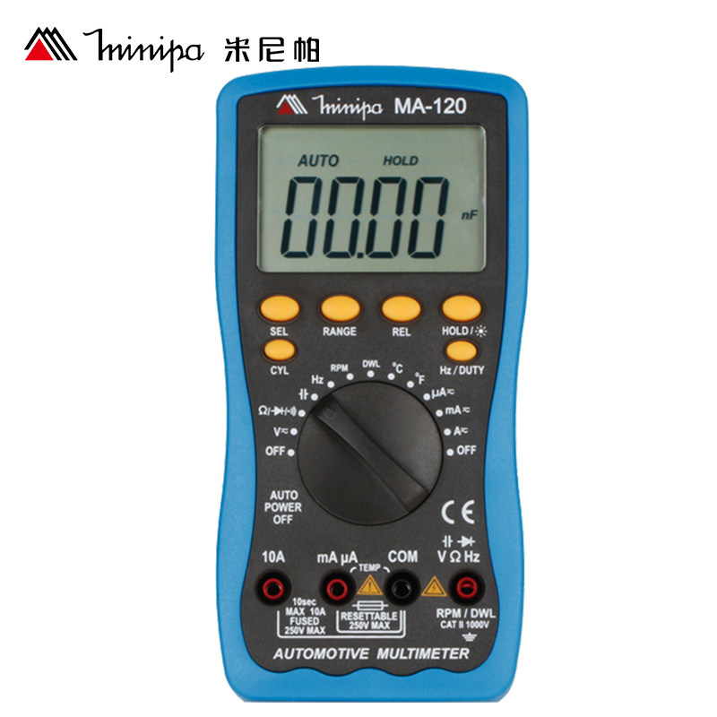 米尼帕MA-120万用表专业数字汽车型万用表防烧保护数显电表万能表|ruв категории оборудование/инструменты, приборы, мультиметр - от Buy2taobao.com для оказания профессиональной услуги покупки агента Taobao
