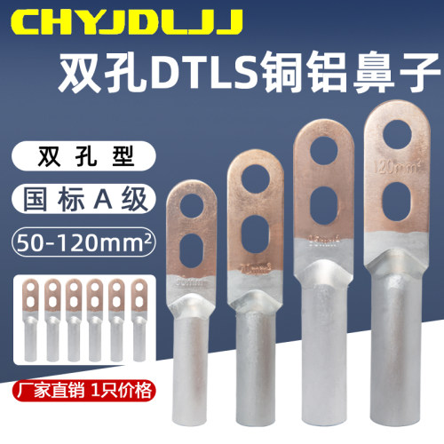 国标A级双孔铜铝过渡接线端子