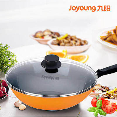 Joyoung/九阳搪瓷炒锅不粘锅ctb3214家用32cm通用平底多用炒菜锅|msdalam kategori dapur/memasak Appliances, memasak Appliances, Periuk belanga/Pot/cerek, Wok - dari Buy2taobao.com untuk memberikan perkhidmatan ejen Taobao profesional membeli