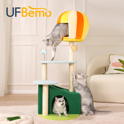 UFBemo猫爬架猫窝猫树一体立式猫架多层木质剑麻抓柱跳台抓板磨爪