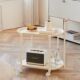 现代简约可移动中岛台铁艺餐边柜收纳柜厨房操作台料理台带轮餐车