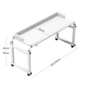 跨床桌可移动家用床上电脑桌书桌跨床升降床边可调节