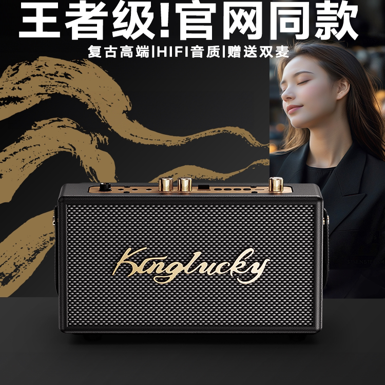 金运 s16款音响家用客厅环绕蓝牙k歌音箱无线政府补贴ktv马歇复古