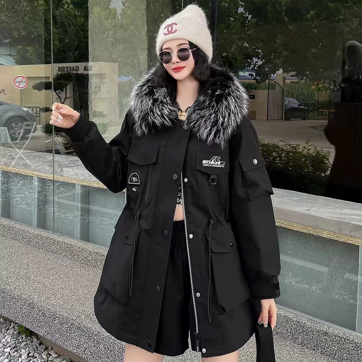 短款派克服替换外壳2024新款小个子韩版外套女可拆卸通用外皮单卖