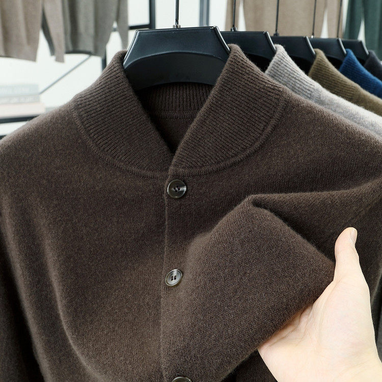 恒源祥秋季新款外套男中青年时尚休闲纯色保暖长袖夹克商务男士外,男装,羊绒套衫,淘宝优惠券,粉丝福利购,淘宝优惠卷