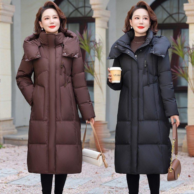 恒源祥中年妈妈装加长款羽绒服连帽加厚女士新国标90白鸭绒冬装保,女装/女士精品,中老年女装,淘宝优惠券,粉丝福利购,淘宝优惠卷