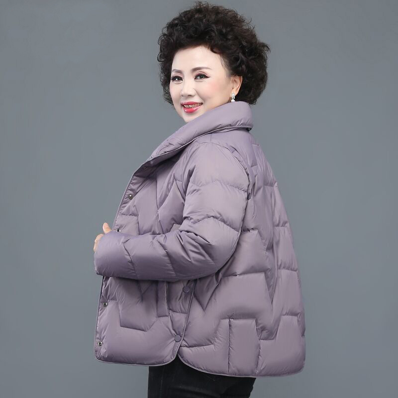 恒源祥官方正品妈妈羽绒服冬装短款气质洋气中老年女2025新款中年