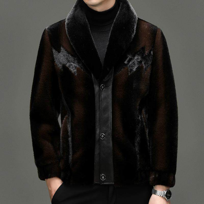 恒源祥2025冬季新款款男式貂绒外套真皮雪兰貂大衣,男装,皮草,淘宝优惠券,粉丝福利购,淘宝优惠卷