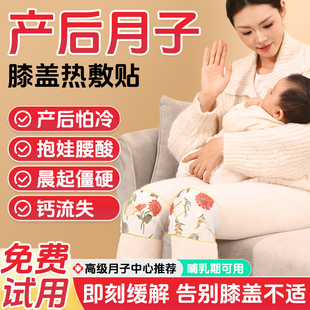 膝盖热敷贴月子护膝艾草包蒸汽自发热产妇产后腿寒凉保暖贴艾灸贴