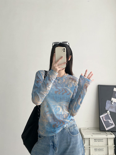 薄款长袖T恤女夏季防晒罩衫上衣