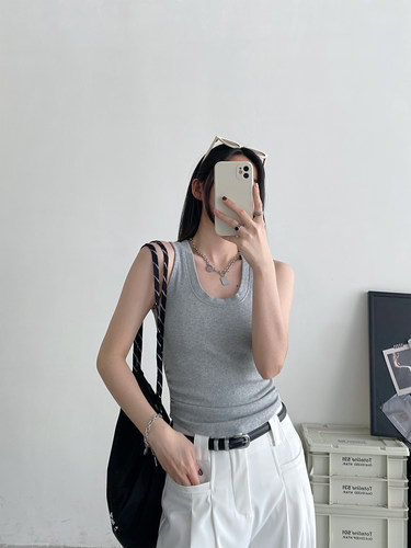显瘦吊带背心女短款修身上衣