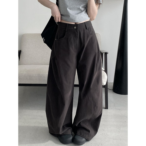 春夏弯刀裤宽松休闲工装裤裤子