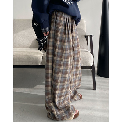 新款宽松休闲裤加绒长裤裤子女