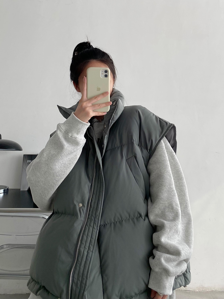 羽绒马甲女冬季外穿宽松韩版外套