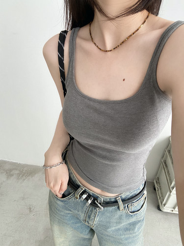 夏季显瘦好看吊带新款纯色背心