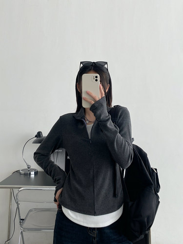 假两件小众设计长袖T恤春秋韩系