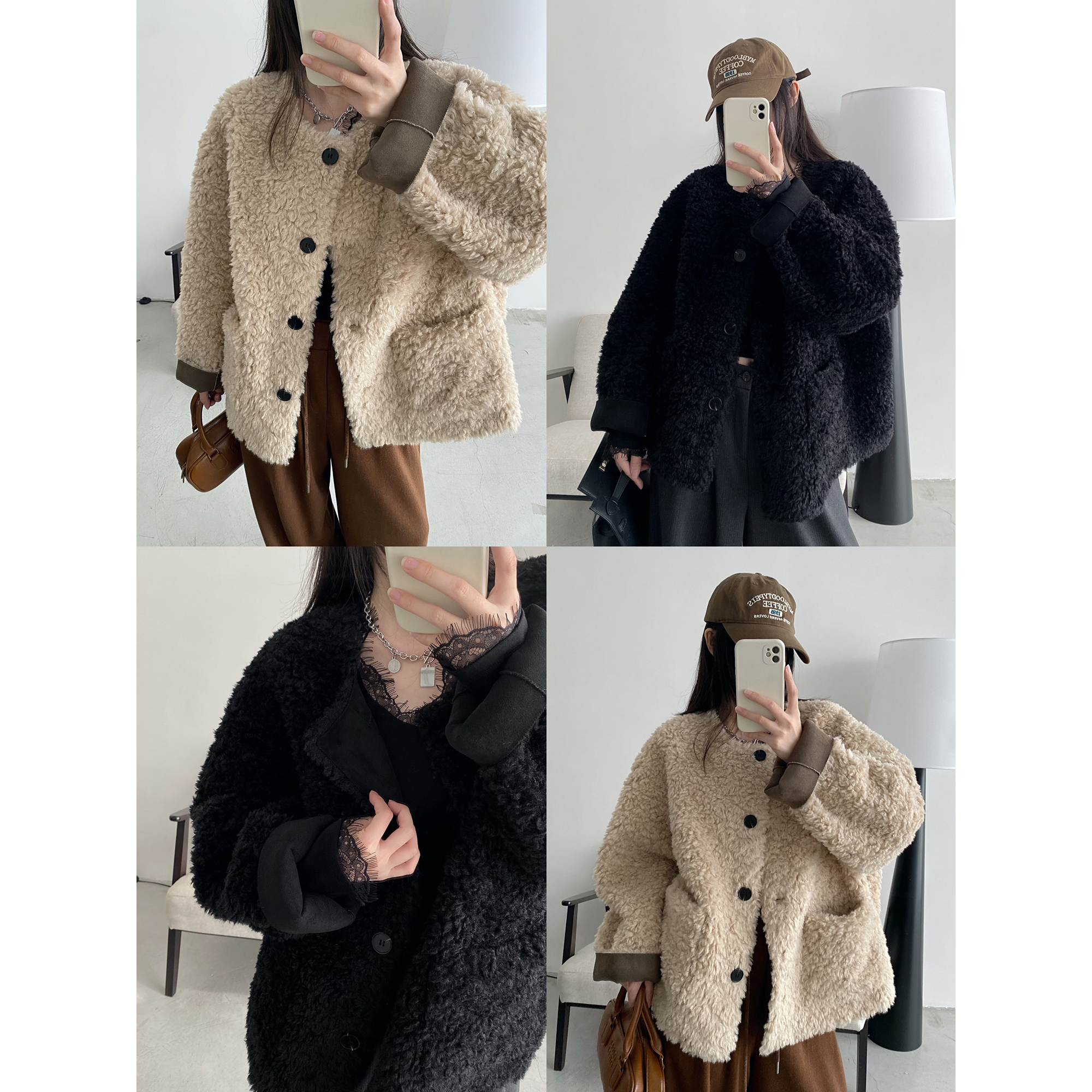 短款宽松外套女冬保暖休闲上衣