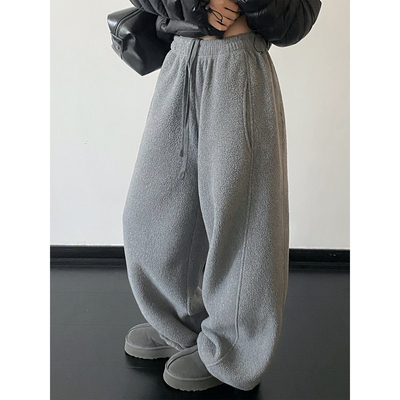 男女同款宽松休闲裤秋冬季新款