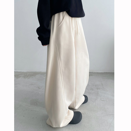 新款宽松休闲裤显高显瘦裤子女