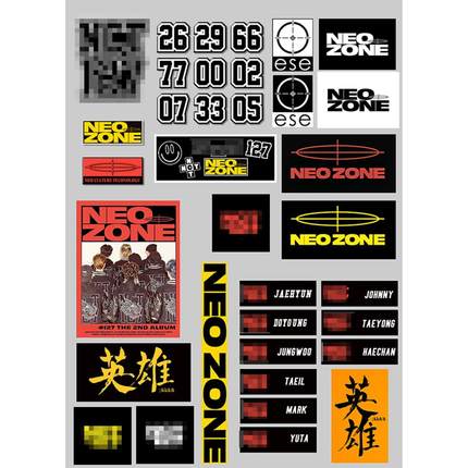 NCTDREAM 127 正规2 Neo Zone周边防水贴纸
