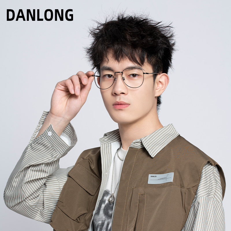 超大框近视眼镜男款显脸小