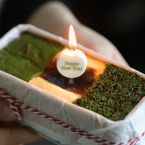 新年手作巴斯克芝士蛋糕三拼铁盒