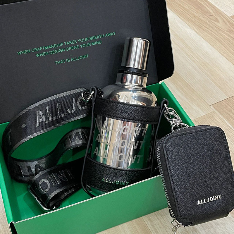 优仅alljoint保温杯女士斜挎直饮便携小巧高颜值女生水杯子不锈钢