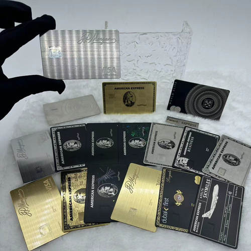 定制金属个性收藏美国运通黑金卡信用卡升级成摩根大通JP百夫长