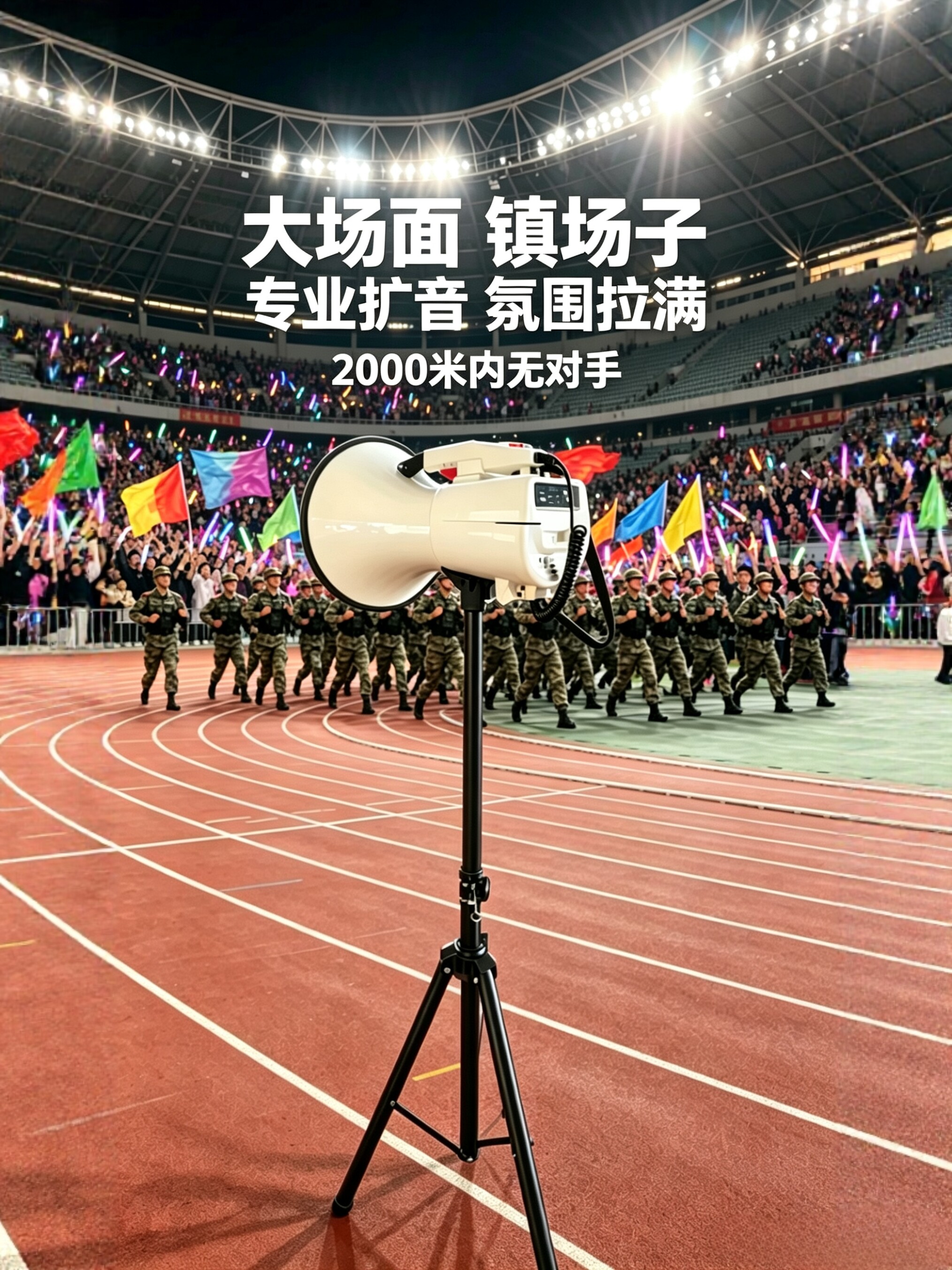 金正300W演唱会超大功率蓝牙喊话器远距离录音喇叭送支架无线话筒