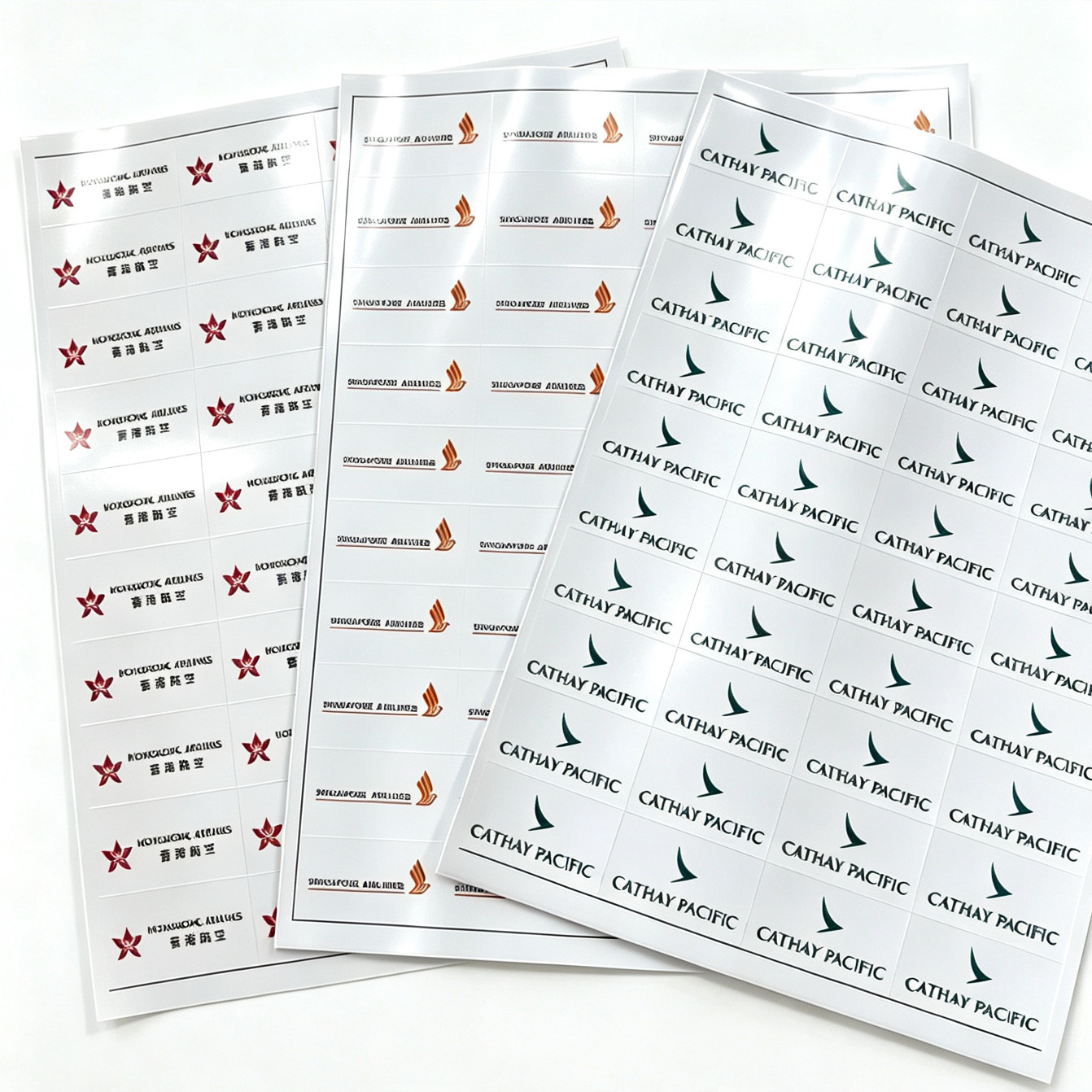 Cathay Pacific国泰航空新加坡香港航空公司标logo不干胶贴纸防水图片