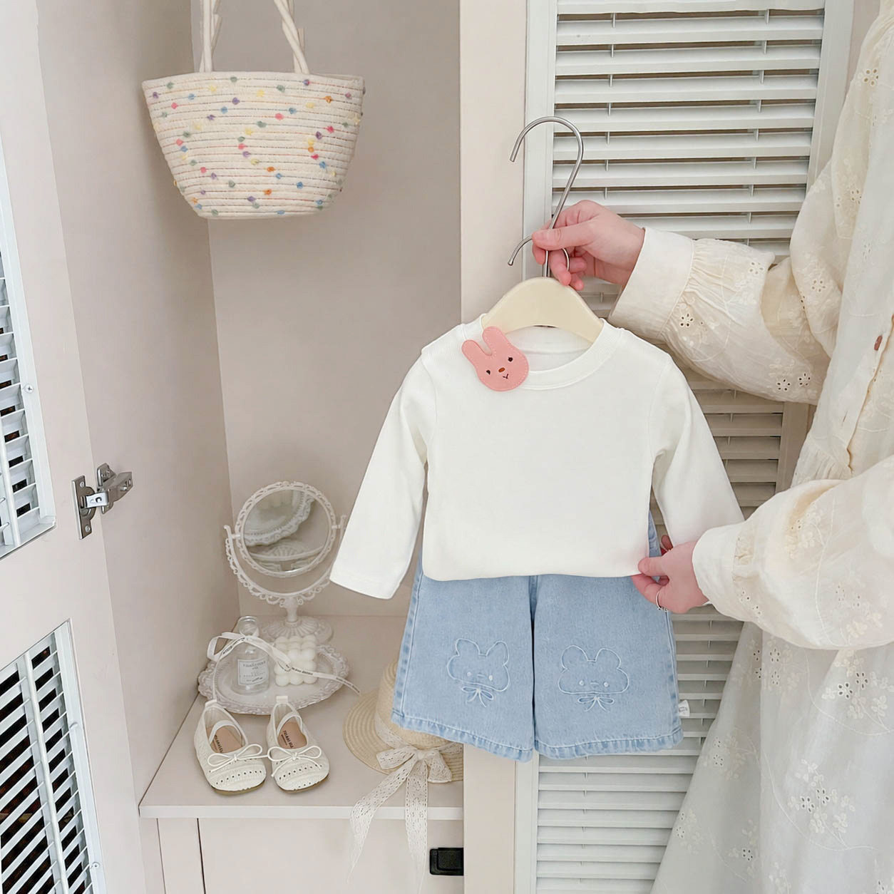 女童秋季超萌韩系婴儿衣服两件套