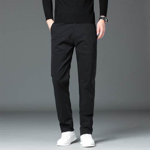 IRA男士加绒加厚直筒休闲裤