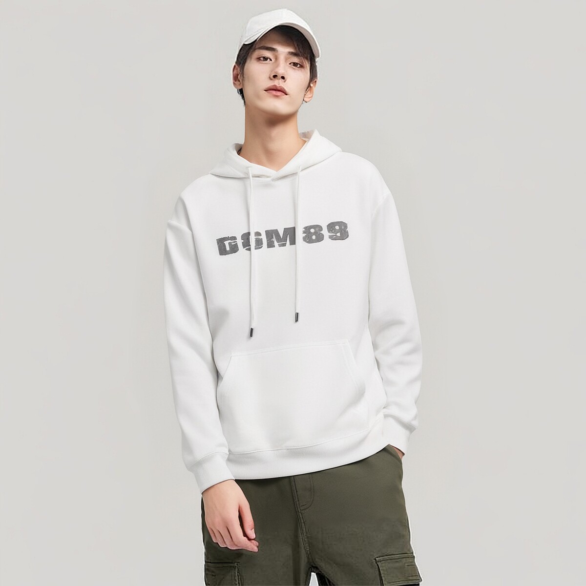 IRA【活动价特惠】春季门店款连帽卫衣男潮牌上衣宽松长袖T恤男