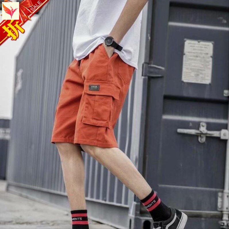 海边ins五分短裤外穿男宽松学生时尚篮球夏季社会自行车度假港风在类目 男装, 休闲裤中 - 来自Buy2taobao.com提供专业的淘宝代购服务